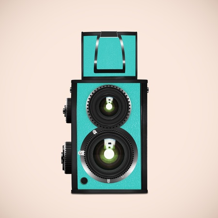retro and vintage camera ,graphic designの写真素材