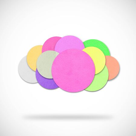 colorful cloud design by paperの写真素材