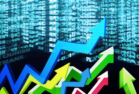 stock market concept and background