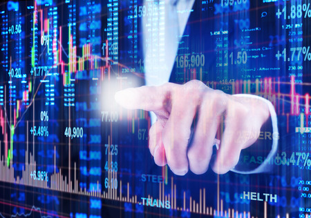 stock market concept and background