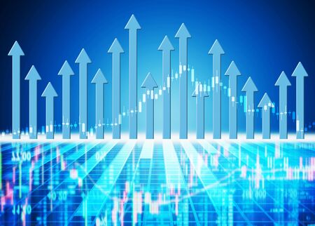 stock market concept and background