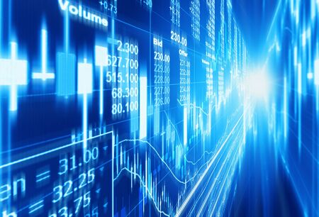 stock market concept and backgroundの写真素材
