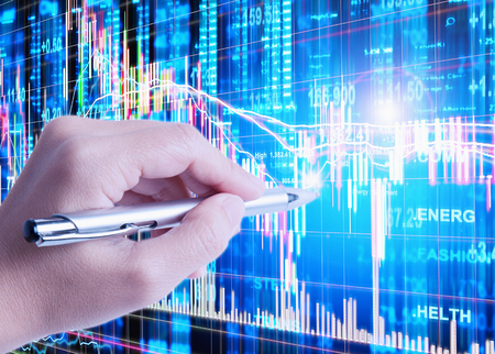 stock market concept and backgroundの写真素材