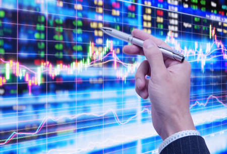 stock market concept and backgroundの写真素材