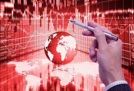stock market concept and backgroundの写真素材