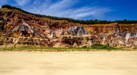 Northeast Brazil . Spectacular Cliffs near Gunga beach in Alagoas state .の写真素材