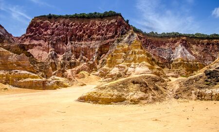Northeast Brazil . Spectacular Cliffs near Gunga beach in Alagoas state .の写真素材
