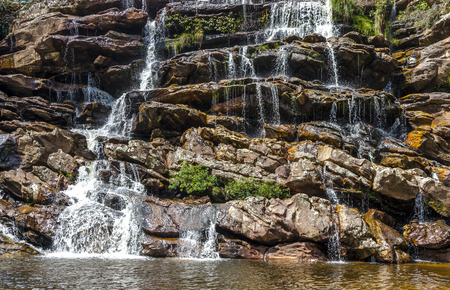 Brazil journay .Waterfall  in  the country side the  state of Minas Gerais , Brazil.  Diamantina / Serro region.の写真素材