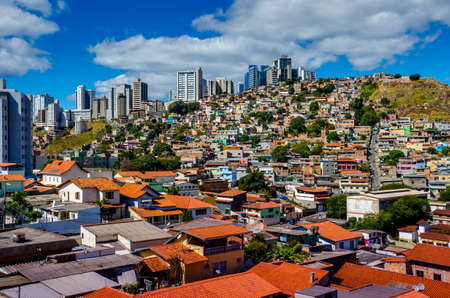 Belo Horizonte , Brazil. From the eye of a traveler, one of the poorest regions of the city, Villa Antena.の写真素材