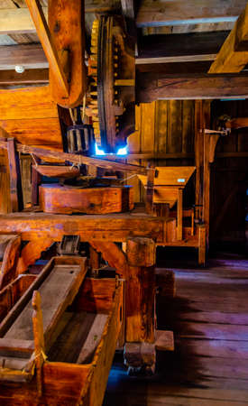 The interior of the mill at the Teutonic Knights castle in Malbork, Poland.のeditorial素材