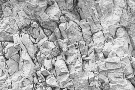 Background Of Gray Rocks. Gray Marble Background. Old Gray Stones. The island of Sicily, Italy.