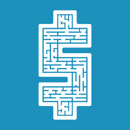 labyrinth maze flat style vector illustration EPS10のイラスト素材