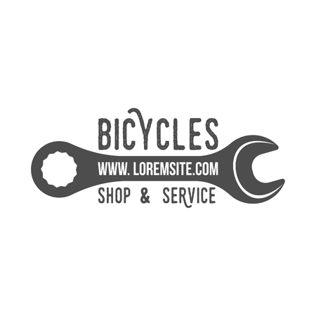 Vintage and modern bicycle  logo, badge, label and design elementsのイラスト素材
