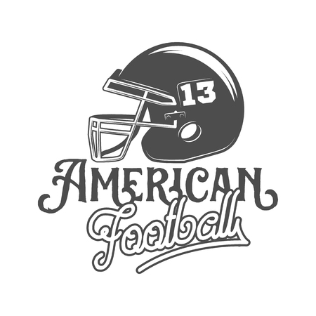 American football labels, emblems and design elementsのイラスト素材