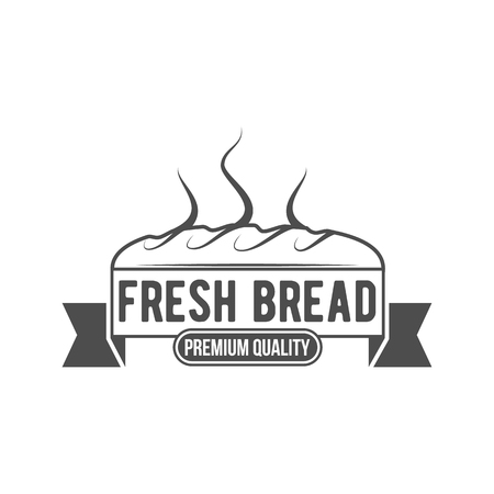 Bakery badge, icon modern style vector. Retro and design elements isolated on white backgroundのイラスト素材