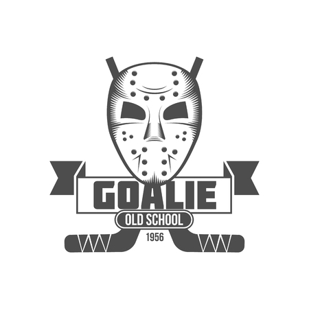 Hockey logo badge design elements.のイラスト素材