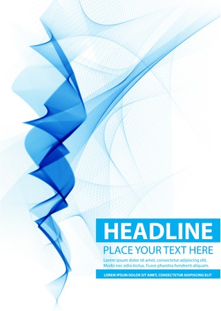Modern abstract brochure, report or flyer design templateのイラスト素材