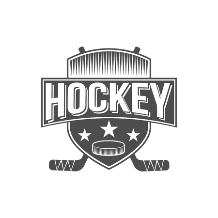 Hockey badge design elements.のイラスト素材