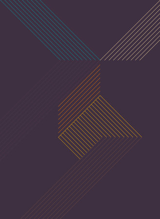 Minimalist geometric abstract background. Dynamic shapes composition. Vector illustration.