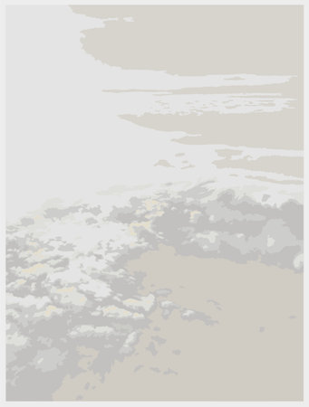 Light gray background with white grunge brush strokes. Vector illustration.