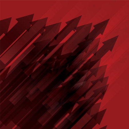 abstract red arrow background.(ai eps10 with transparency effect)のイラスト素材