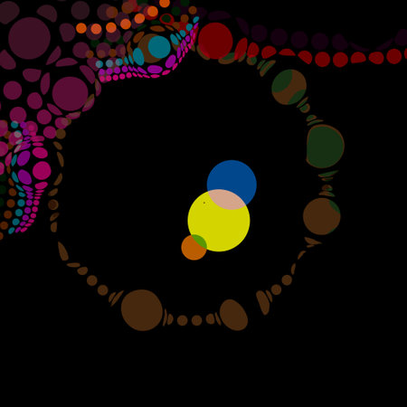 pearl necklace style round background.(ai eps10 with transparency effect)のイラスト素材
