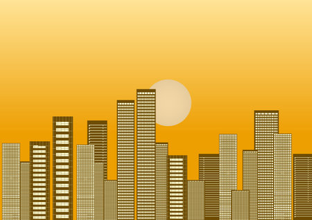 abstract city background,modern office buildingのイラスト素材