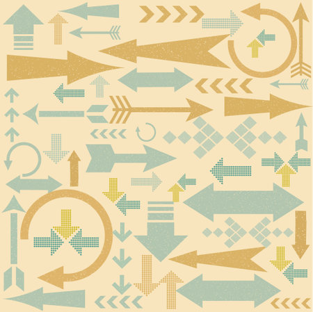 vintage arrows pattern background