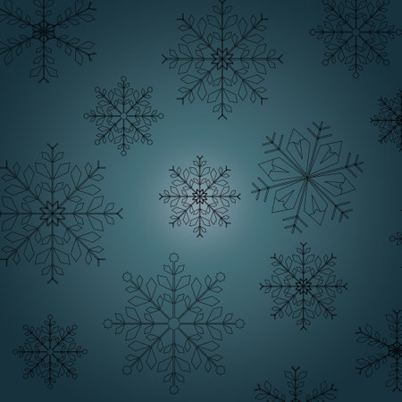 Beautiful snowflakes.(ai eps10 with transparency effect)のイラスト素材