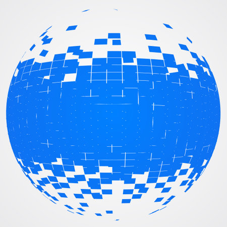 blue check ball background.(ai eps10 with transparency effect)のイラスト素材