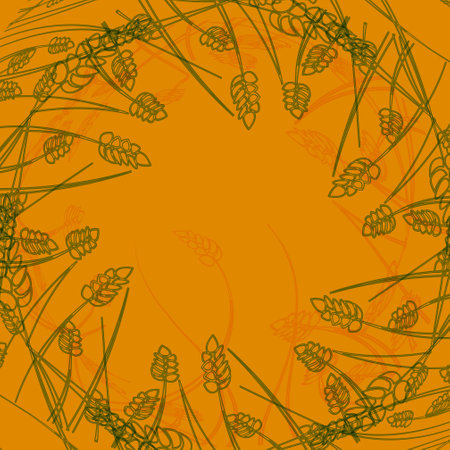 Wheat background.(ai eps10 with transparency effect)のイラスト素材