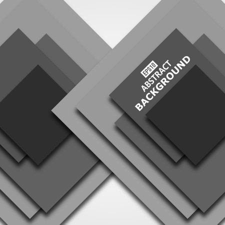 vector of gray abstract square pattern background.(ai eps10 with transparency effect)のイラスト素材