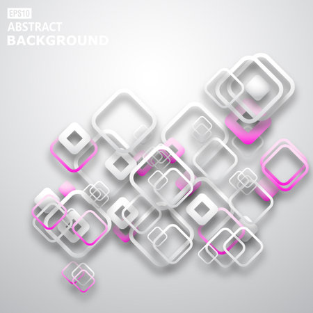 pink and gray abstract 3D pattern background.(ai eps10 with transparency effect)のイラスト素材