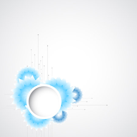 abstract blue technology background.(ai eps10 with transparency effect)のイラスト素材