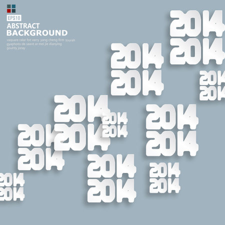 New Year celebration background,2014 year.(ai eps10 with transparency effect)のイラスト素材