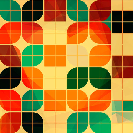 Retro abstract colorful seamless pattern background.(ai eps10 with transparency effect)のイラスト素材