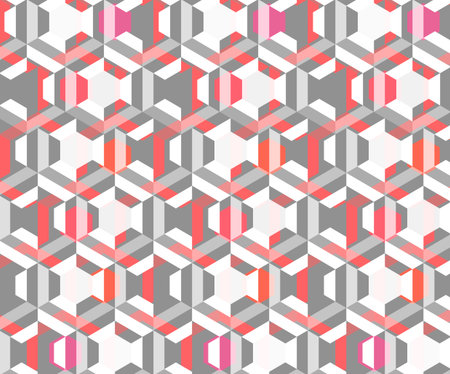 abstract colorful geometry hexagon pattern background.(ai eps10 with transparency effect)