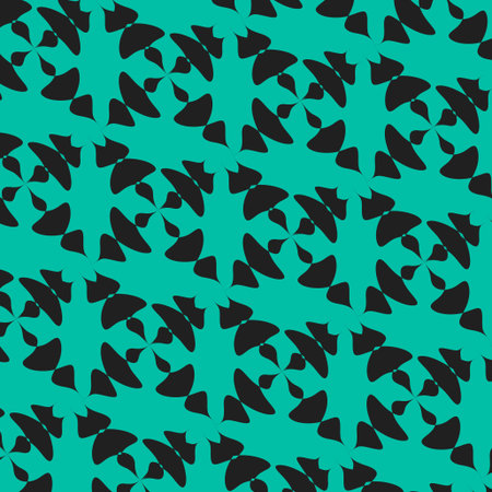 black shape with blue backgroundのイラスト素材