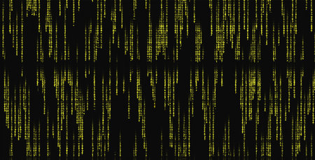 Abstract background of lines in yellow and black colors. Illustration.