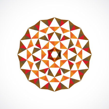 Abstract polygonal symbol. Geometric element made in vector.のイラスト素材