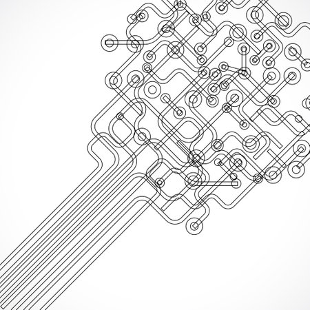 Abstract technological background, vector illustration eps 10. Vector illustration.のイラスト素材