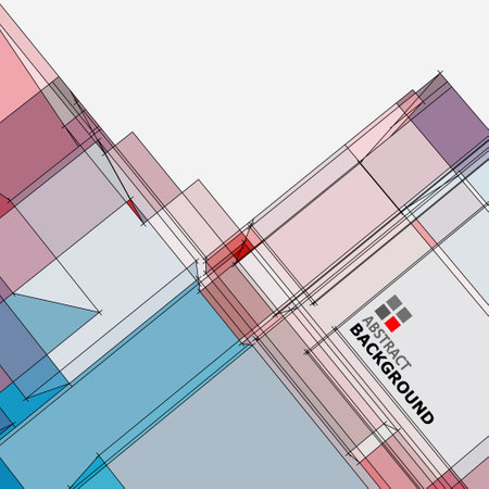 Abstract background with multicolored squares. Vector illustration for your designのイラスト素材