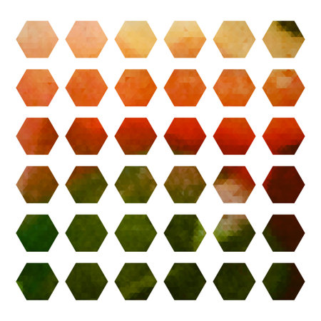 Hexagon watercolor background. Abstract polygonal vector illustration.のイラスト素材