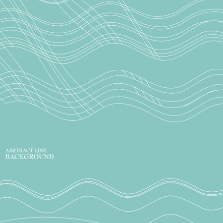 Abstract background with wavy lines. Vector illustration for your design.のイラスト素材