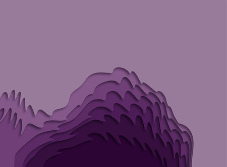 3D abstract paper art style, design layout for business presentations, Paper cut background. Abstract realistic paper decoration for designのイラスト素材