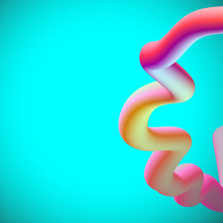 Abstract background with wavy flowing liquid shapes. Colorful vector illustration.