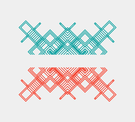 Seamless geometric pattern with rhombus. Vector illustration.のイラスト素材