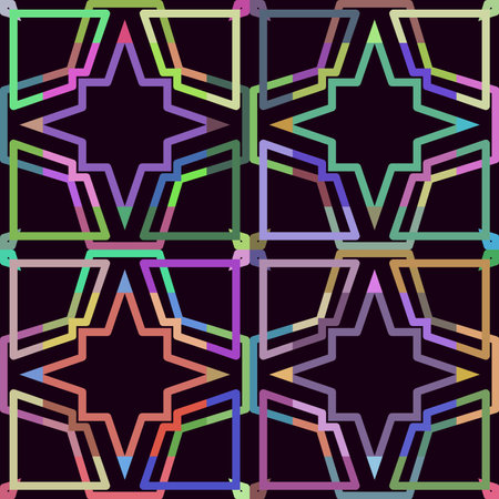 Seamless background pattern. Abstract geometric pattern. Mosaic.のイラスト素材