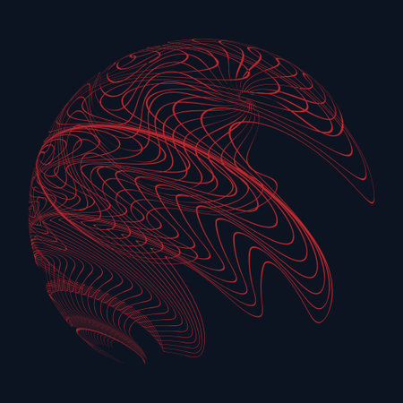 Abstract background with dynamic waves and lines. Vector illustration for your designのイラスト素材