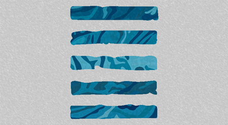 Zebra stripes set. Watercolor animal texture. Vector illustration.のイラスト素材